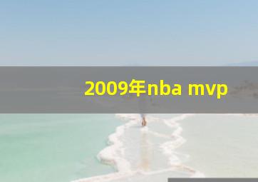 2009年nba mvp